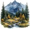 Scenery Cross Stitch Kit for Adults – Beginner-Friendly 11CT Stamped Needlepoint Embroidery, Cute Landscape Patterns, 13.7×13.7 Inch